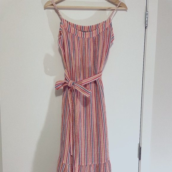 Pink, blue, yellow striped Gap Sundress - Picture 1 of 5
